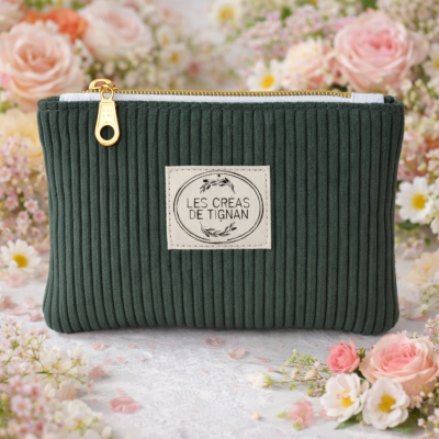 Porte monnaie vert d'hiver