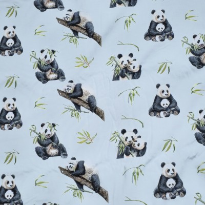 Tissu coton Panda