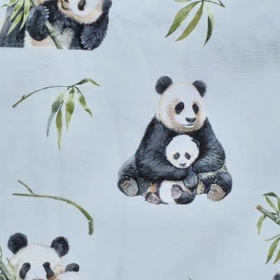 Tissu coton Panda