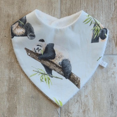 Bavoir bandana panda