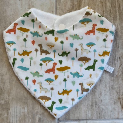 Bavoir bandana Dino