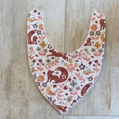 Bavoir bandana renard